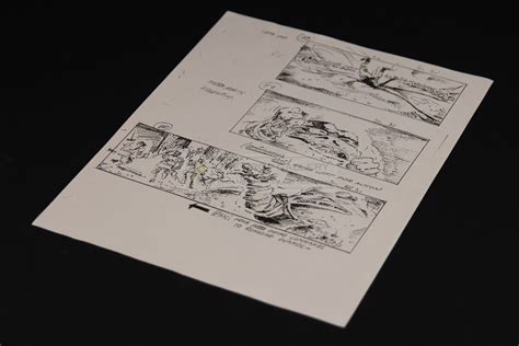 The Prop Gallery Production Used Storyboard Sarlacc Jabba