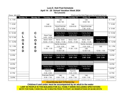 Hampden Recreation Department and Lura Hoit Memorial Pool: Online