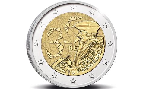 Belgie 2 Euro 2022 Erasmus UNC Bijzondere 2 Euromunten Eurocoinhouse