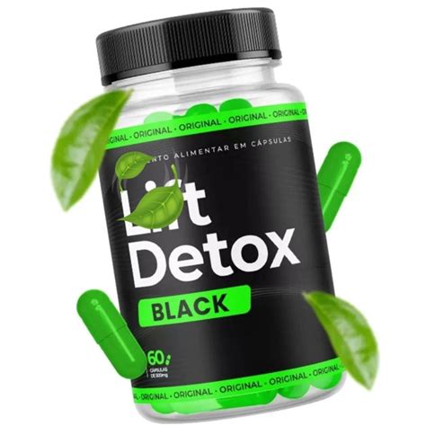 LIFT DETOX BLACK 500MG 60 CÁPSULAS 100 NATURAL Armazém Santa