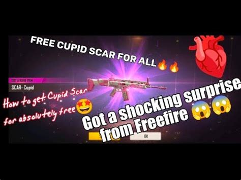 I Got The Permanent Cupid Scar For Free Freefire Gave Me A Special