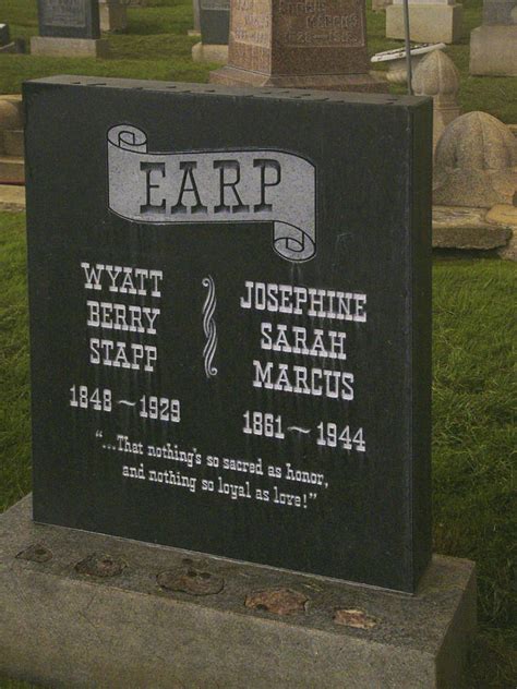 Wyatt Earp - 1848-1929 - Grave Stone In Cemetary In Colma CA Photograph by Scott Lenhart - Fine ...