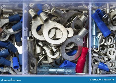 wire connection ends stock photo image  industry