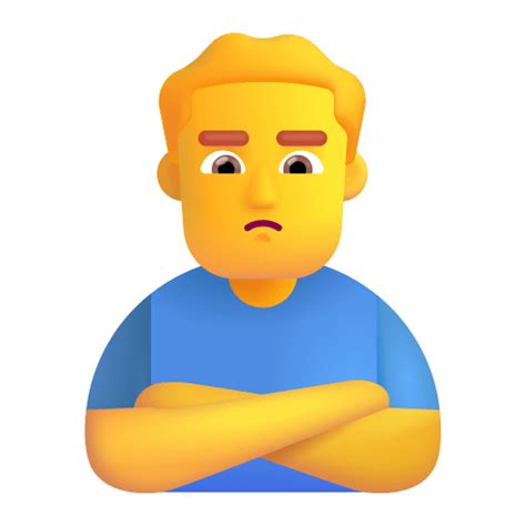 Man Pouting 3d Default Icon Fluentui Emoji 3d Iconpack Microsoft