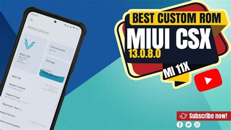 This Is The Best Custom Rom For Mi 11x Poco F3 MIUI 13 0 8 0 CSX