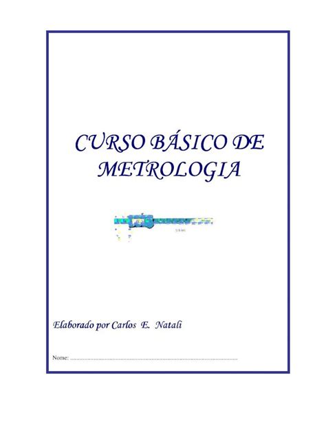 Pdf Apostila Curso B Sico De Metrologia Pdf Dokumen Tips