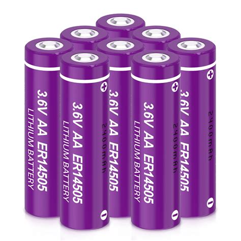 8 шт., литиевые батареи PKCELL 14505 AA, превосходная LR6 R6P Первичная ...