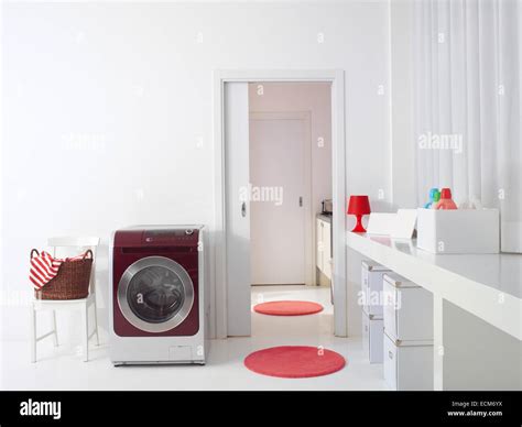 Interior Of Luxury Laundry Room Stock Photo Alamy