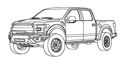 Ford F 150 Raptor Coloring Pages - kidsworksheetfun