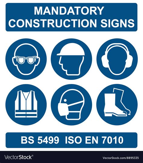 Health And Safety Signs Royalty Free Vector Image