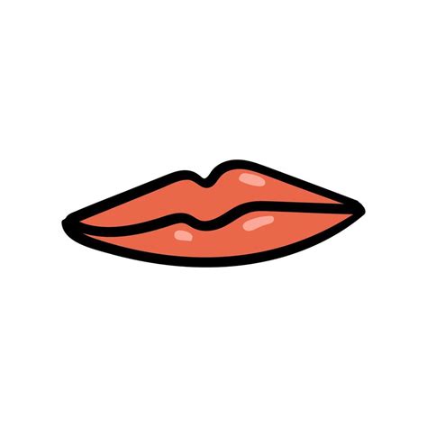 Vector Female Lips Hand Draw Isolate Lips In Doodle Style 20033177