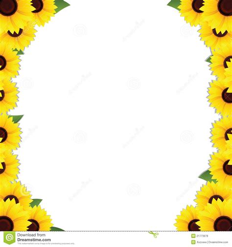 Printable Sunflower Border Printable Word Searches