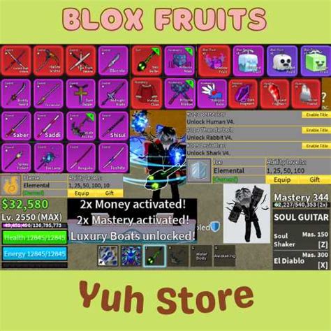 Blox Fruit Account Lv Max Full Gear Awaken Shark Fish Human