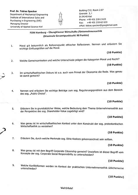 Ethik Lernzettel Wirtschafts Und Unternehmensethik Studocu