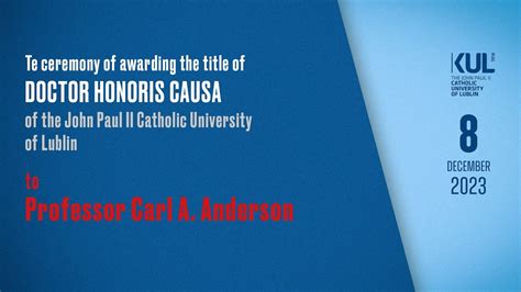 The Ceremony Of Awarding The Title Of Doctor Honoris Causa To Prof