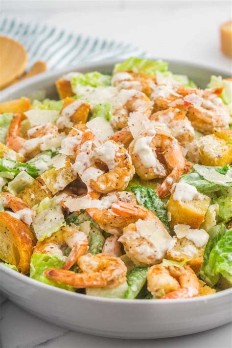 Easy Shrimp Caesar Salad Little Sunny Kitchen