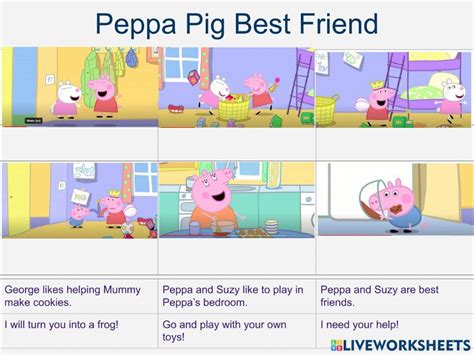 Peppa Best Friend Worksheet Live Worksheets