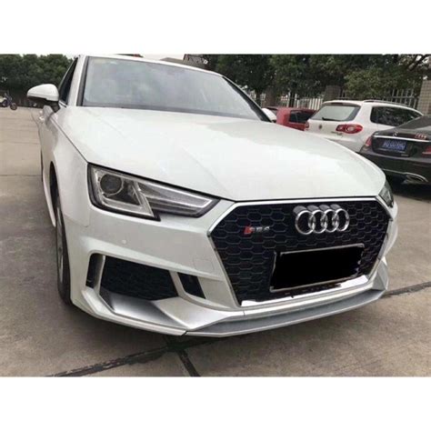 Audi A4 Rs4 S4 B9 2017 2018 2019 Front Bumper Grill Lip Bodykit Body