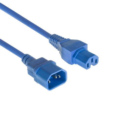 Act Power Cord C14 To C15 Blue 60cm Ak5299 En