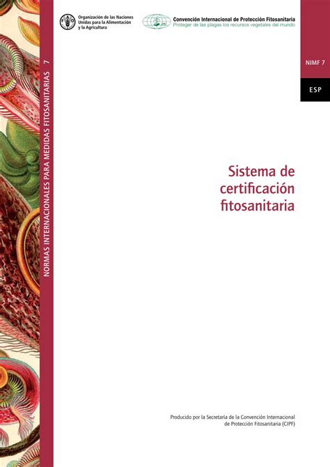 Pdf Normas Internacionales Ar Medidas Fitosanitarias Fitosanitaria