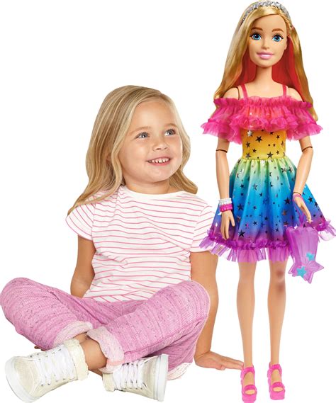 Barbie Large Fully Poseable Doll With Bendable Arms Legs 28 Inches