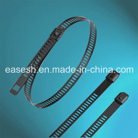 Ladder Single Barb Lock Fully Coated Stainless Steel Cable Ties