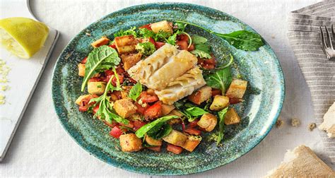 Kabeljauwfilet Met Italiaanse Broodsalade Recept Hellofresh