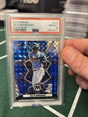 Mosaic Julio Rodriguez Camo Blue Psa Pop Fire Ebay