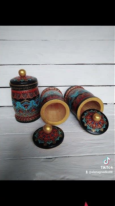 Бочонки ручной росписи для хранения любых продуктов,сыпучих,ме́да ...