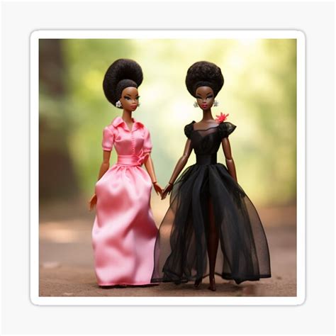 Black Lesbian Barbies AI Generated Art Sticker For Sale By QueerNEclectic Redbubble