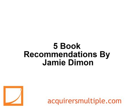 5 Book Recommendations By Jamie Dimon | The Acquirer's Multiple®