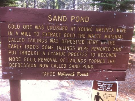 Sand Pond Sign At Sierra Buttes Members Gallery Vfrdiscussion