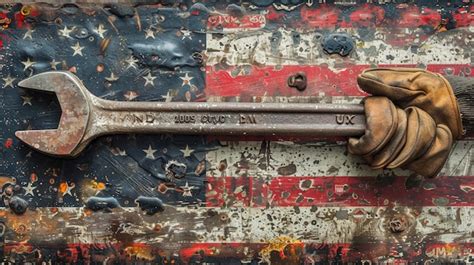 Premium Photo Wrenches With The American Flag