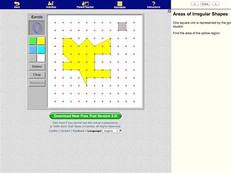 Geoboard Area And Perimeter Mathslinks