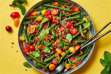 Green Bean Wild Wonders Tomato Salad With Crispy Shallots Sunset