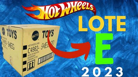 HOT WHEELS LOTE E 2023 HOT WHEELS E CASE 2023 HOT WHEELS CAJA E