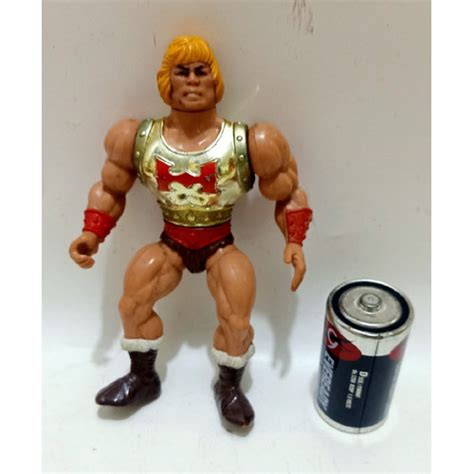 Jual Mattel Motu Flying Fist He Man Gold Armor Action Figure Vintage