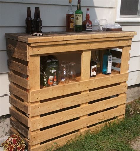 Récup Et Fait Maison Fabriquer Un Bar En Palettes