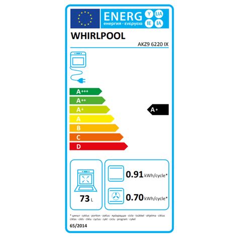 Whirlpool Four électrique encastrable 73 L fonction 6ème sens 10