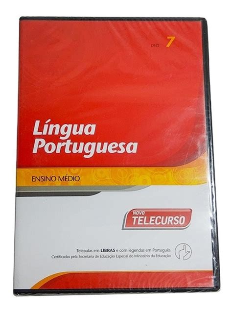 Dvd 7 Novo Telecurso Língua Portuguesa Ensino Médio Mercado Livre