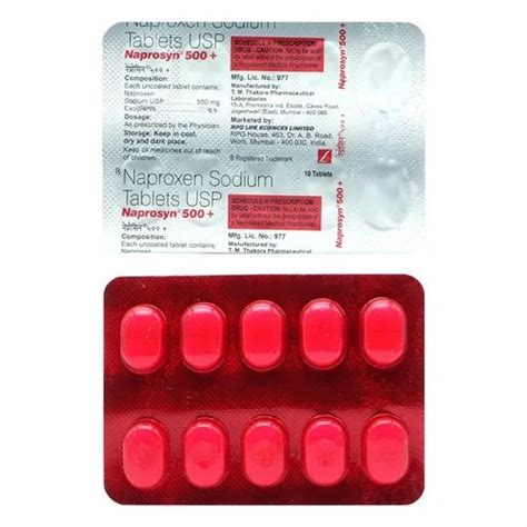 Naproxen Sodium Tablets 500mg At ₹ 143box In Nagpur Id 2854084910991