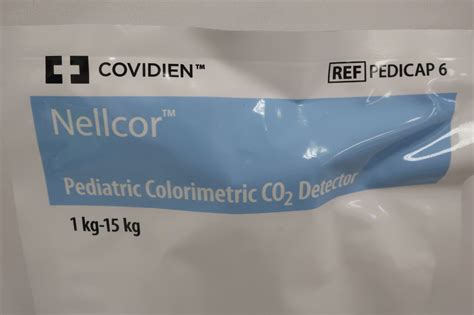 New Covidien Pedicap 6 Nellcor Pediatric Colorimetric Co2 Detector 1 Kg