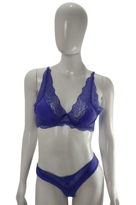 Conjunto de Lingerie Top Aro V e Calcinha Fio Dental Arzzani Moda Íntima