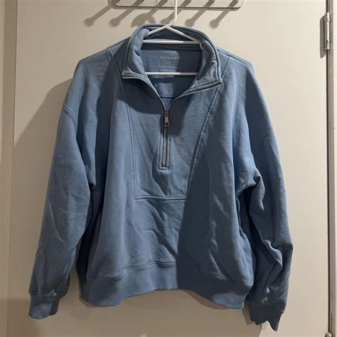 Nude Lucy Size Medium Blue Jumper Rrp Open To Depop