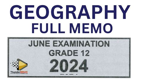 Geography Memo June Exams Grade Thundereduc Youtube