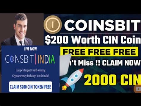 Coinsbit Exchange Earn Free Cin Token Airdrop Coinsbit Kyc