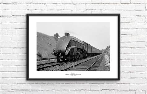 Mallard LNER Class A4 4468 Commemorative Framed Print - Etsy