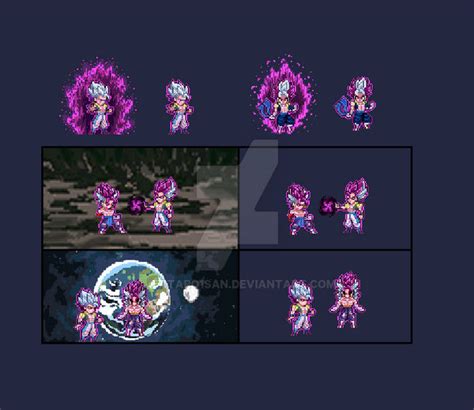 Vegito And Gogeta Swl Sprite Sheet By Tataro1san On Deviantart