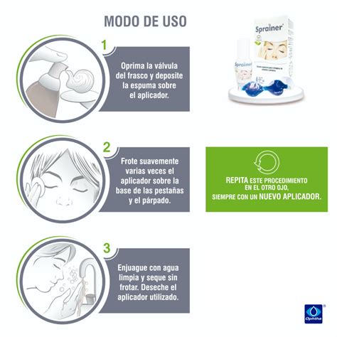 ophtha sprainer limpiador de parpados  pestanas xml basika tienda