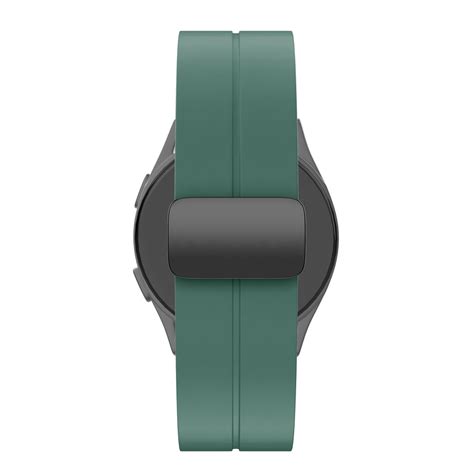 Samsung Galaxy Watch 4 - 44mm siliconen band met D-Buckle (donkergroen ...